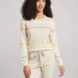 NWT Faherty Organic Cotton Cashmere Blend Surf Sweater L
